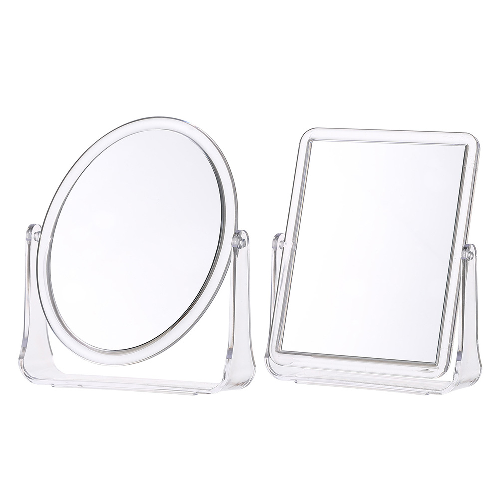 2Pcs Acrylic Double-side Makeup Mirror Creative De..